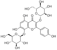 허버세틴-3,8-디글루코피라노사이드 구조식 이미지
