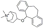 3-[(10,11-Dihydro-5H-dibenzo[a,d]cyclohepten-5-yl)oxy]-8,8-dimethyl-8-azoniabicyclo[3.2.1]octane Structure