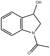 1-(2,3-dihydro-3-hydroxy-1H-indol-1-yl)-Ethanone Structure