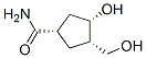 Cyclopentanecarboxamide, 3-hydroxy-4-(hydroxymethyl)-, (1alpha,3alpha,4alpha)- (9CI) Structure