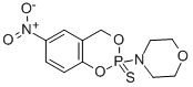 4-(6-Nitro-4H-1,3,2-benzodioxaphosphorin-2-yl)morpholine P-sulfide 구조식 이미지