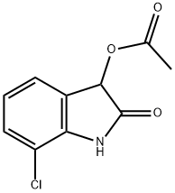 1,3-Dihydro-3-(acetyloxy)-7-chloro-2H-indol-2-one Structure