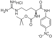 NALPHA-(TERT-BUTOXYCARBONYL)-L-ARGININE 4-NITROANILIDE HYDROCHLORIDE Structure