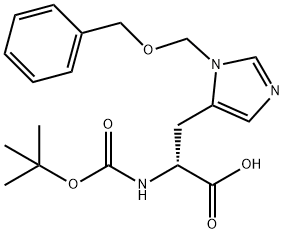 N-Boc-N'-benzyloxymethyl-L-histidine Structure