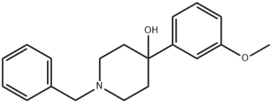 4-Piperidinol, 4-(3-methoxyphenyl)-1-(phenylmethyl)- Structure