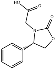 (S)-(+)-2-Oxo-4-phenyl-3-oxazolidineacetic acid Structure