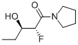 Pyrrolidine, 1-(2-fluoro-3-hydroxy-1-oxopentyl)-, (R*,R*)- (9CI) Structure