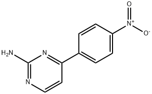 2-PyriMidinaMine, 4-(4-nitrophenyl)- Structure