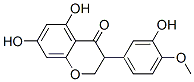 2,3-Dihydro-5,7-dihydroxy-3-(3-hydroxy-4-methoxyphenyl)-4H-1-benzopyran-4-one 구조식 이미지