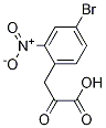 3-(4-broMo-2-nitrophenyl)-2-oxopropanoic acid 구조식 이미지