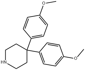 4,4-BIS(4-METHOXYPHENYL)PIPERIDINE Structure