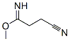 Butanenitrile, 4-imino-4-methoxy- Structure