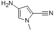 1H-Pyrrole-2-carbonitrile,4-amino-1-methyl-(9CI) 구조식 이미지