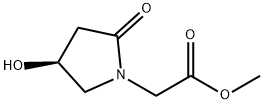 (4S)-4-hydroxy-2-oxo-1-Pyrrolidineacetic acid Methyl ester Structure