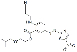 2-Isobutoxyethyl-2-(2-cyanoethylamino)-5-(5-nitro-1,3-thiazol-2-ylazo)benzoate Structure