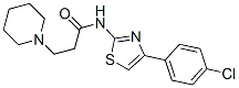 N-[4-(4-Chlorophenyl)-1,3-thiazol-2-yl]-3-(1-piperidinyl)propanamide 구조식 이미지