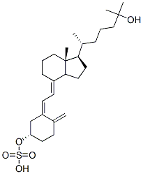 25-hydroxyvitamin D3 3-sulfate ester Structure