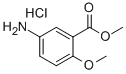 5-아미노-2-메톡시-벤조산메틸에스테르염산염 구조식 이미지