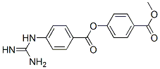 4'-carbomethoxyphenyl 4-guanidinobenzoate 구조식 이미지