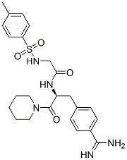 N(alpha)-tosylglycyl-4-amidinophenylalanine piperidide Structure