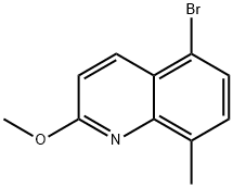 5-broMo-8-메틸퀴놀린-2-올 구조식 이미지
