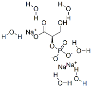 프로판산,3-하이드록시-2-(포스포노옥시)-,삼나트륨염,XNUMX수화물,(R)- 구조식 이미지
