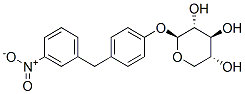 (2S,3R,4S,5R)-2-[4-[(3-nitrophenyl)methyl]phenoxy]oxane-3,4,5-triol 구조식 이미지
