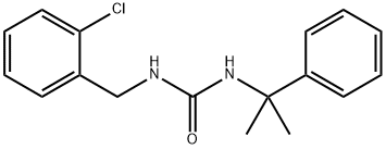 1-(2-클로로벤질)-3-(1-메틸-1-페닐에틸)우레아 [쿠밀루론] 구조식 이미지