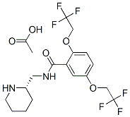 벤즈아미드,N-(2-피페리디닐메틸)-2,5-비스(2,2,2-트리플루오로에톡시)-,(S)-,모노아세테이트 구조식 이미지