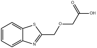 아세트산,(2-벤조티아졸릴메톡시)-(6CI) 구조식 이미지