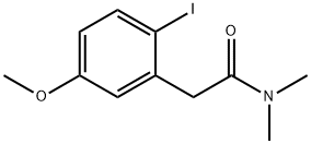 2-(2-요오도-5-메톡시-페닐)-N,N-디메틸-아세타미드 구조식 이미지