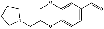 3-메톡시-4-[2-(1-PYR롤리디닐)에톡시]벤잘데히드옥살산염 구조식 이미지