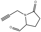 2-Pyrrolidinecarboxaldehyde, 5-oxo-1-(2-propynyl)- (9CI) Structure