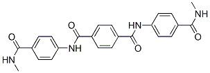 N,N'-비스[4-(메틸아미노카르보닐)페닐]-1,4-벤젠디카르복스아미드 구조식 이미지