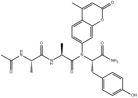 AC-ALA-ALA-TYR-AMC 구조식 이미지