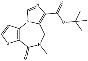 5,6-DIHYDRO-5-METHYL-6-OXO-4H-IMIDAZO[1,5-A]THIENO[2,3-F][1,4]DIAZEPINE-3-CARBOXYLIC ACID 1,1-DIMETHYLETHYL ESTER 구조식 이미지