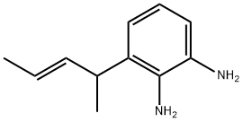 1,2-Benzenediamine,  3-(1-methyl-2-butenyl)-,  (E)-  (9CI) Structure