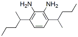 1,2-Benzenediamine,  3,6-bis(1-methylbutyl)- Structure