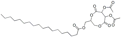 1-[[(1-옥소옥타데실)옥시]메틸]에틸렌2,3-비스(아세톡시)숙시네이트 구조식 이미지