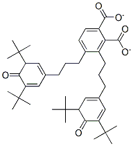 Bis[3(4-oxy-3,5-ditertiarybutylphenyl)propyl]phthalate Structure