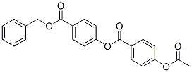 p-(p-Acetoxybenzoyloxy)benzoic acid benzyl ester Structure