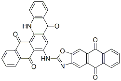 6-[(5,10-dihydro-5,10-dioxoanthra[2,3-d]oxazol-2-yl)amino]naphth[2,3-c]acridine-5,8,14(13H)-trione  Structure