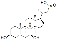 24-norursodeoxycholic acid 구조식 이미지