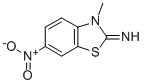 3-메틸-6-니트로-3H-벤조티아졸-2-일리덴아민 구조식 이미지