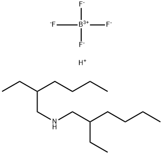 BIS-2-ETHYLHEXYLAMMONIUM TETRAFLUOROBORATE 구조식 이미지