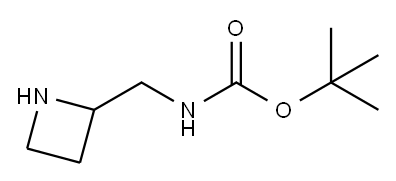(AZETIDIN-2-YLMETHYL)-CARBAMIC ACID TERT-BUTYL ESTER Structure
