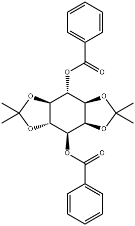 1,4-DIBENZOYL-2,3:5,6-DI-O-ISOPROPYLIDENE-MYO-INOSITOL Structure