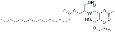 [1-(hydroxymethyl)-2-[(1-oxohexadecyl)oxy]ethyl] hydrogen 2,3-diacetoxysuccinate Structure