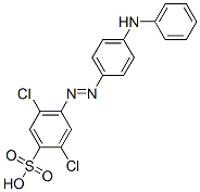 2,5-디클로로-4-[[4-(페닐아미노)페닐]아조]벤젠술폰산 구조식 이미지