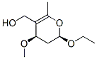 2H-Pyran-5-methanol,2-ethoxy-3,4-dihydro-4-methoxy-6-methyl-,cis-(9CI) Structure